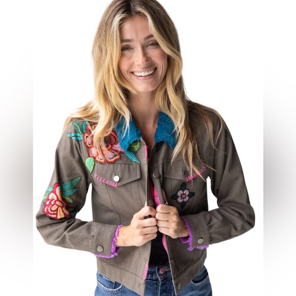 NATURAL LIFE Jackets & Blazers - Natural Life Tara Embellished Jacket - Ash New XL